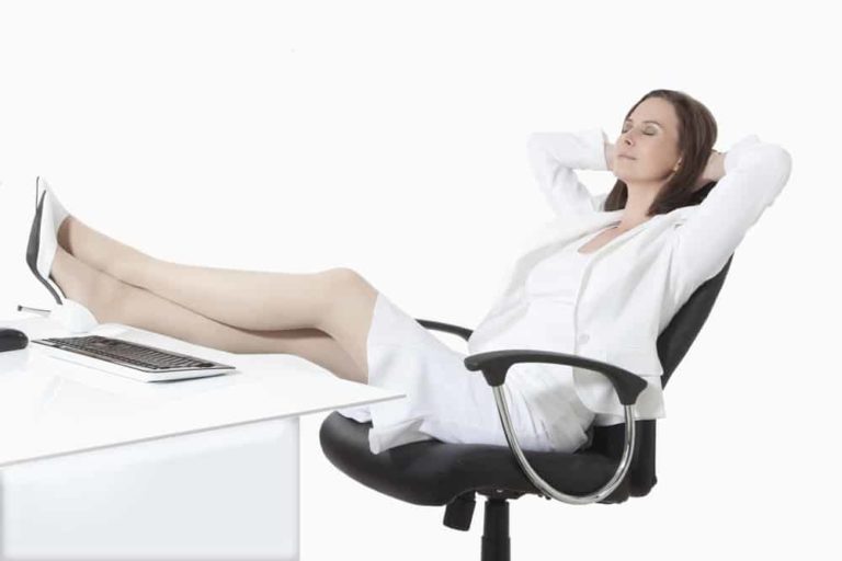 Businesswoman Taking A Nap On Reclining Office Chair 768x512 