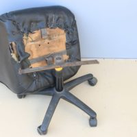 an old broken office chair