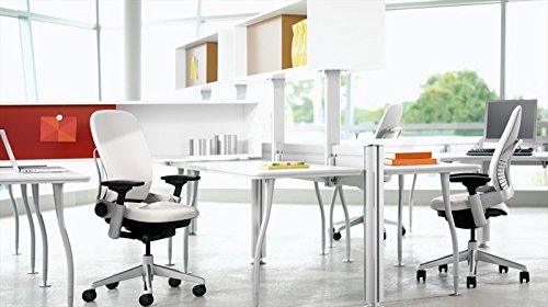 two steelcase chairs in an office