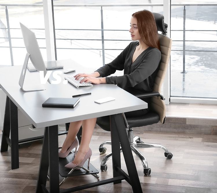 Good posture in the office