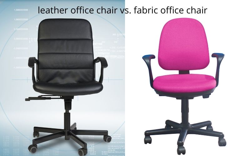 PU leather vs. fabric office chair