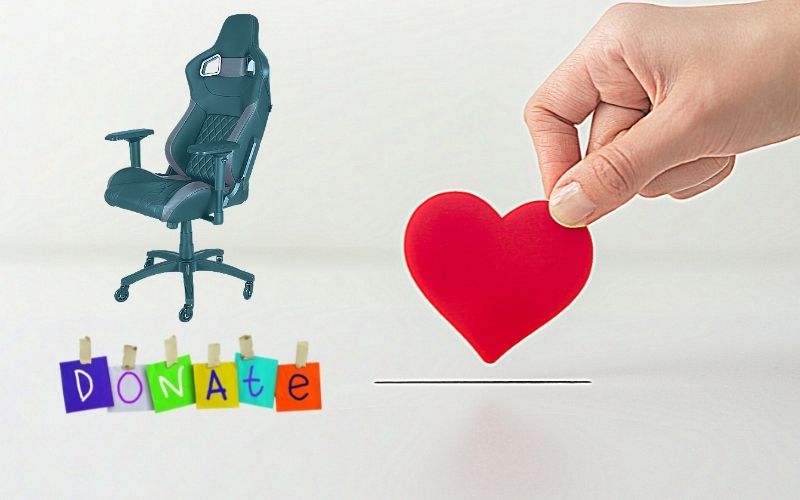 donating your old gaming chair to a chairity