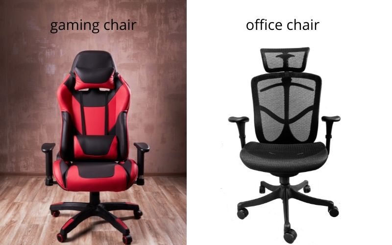 gaming chair vs. office chair