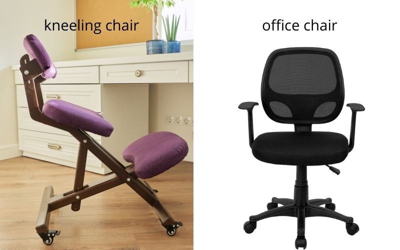 kneeling chair vs. office chair