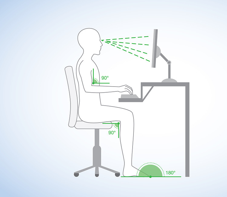 to adjust an office chair for good posture
