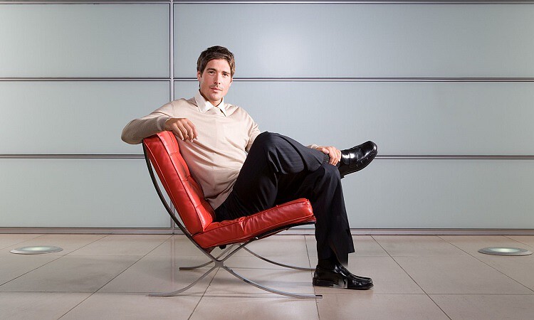 Man sitting on chair