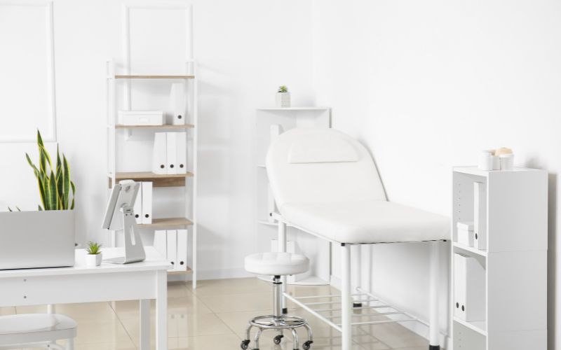 medical stool in a doctor's office