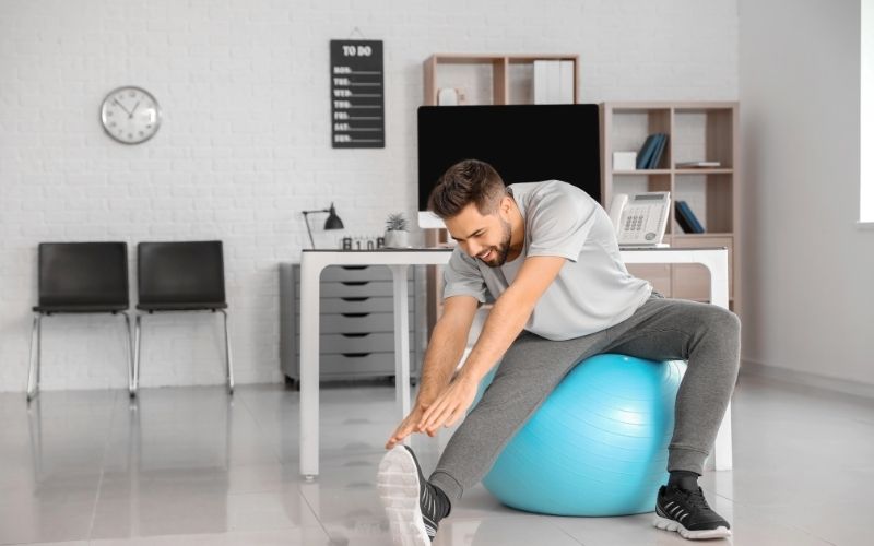 Bouncing On an Exercise Ball