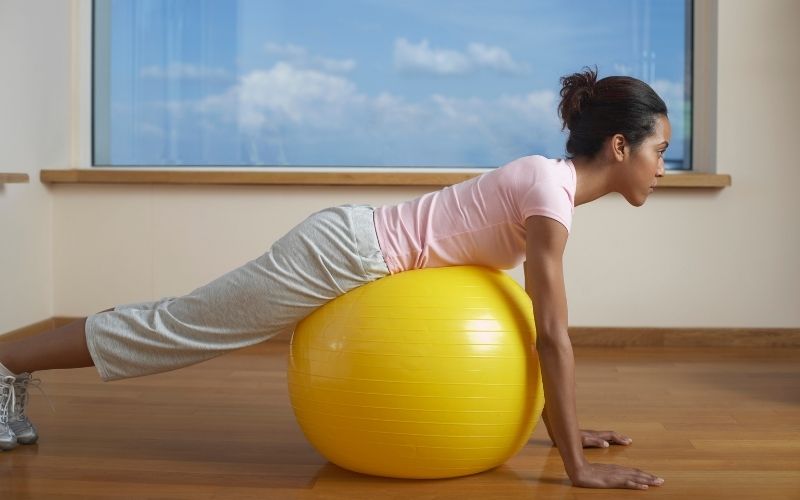 exercise balls support joints