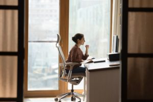 An office has an Ergonomic design