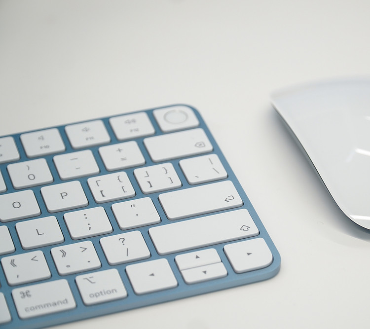Blue Mac Magic Keyboard