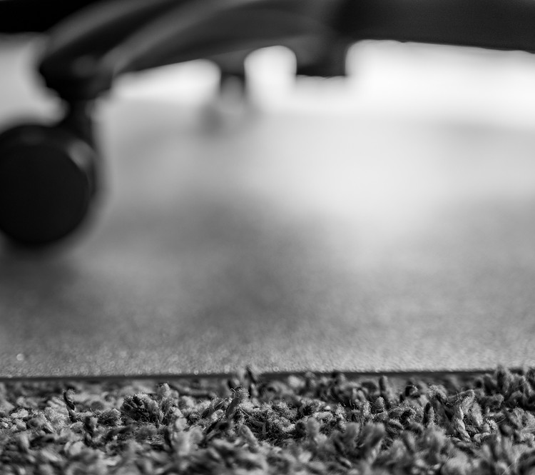 office chair mat on carpet