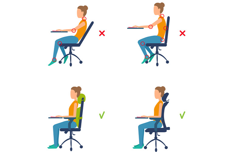 Sit and work properly
