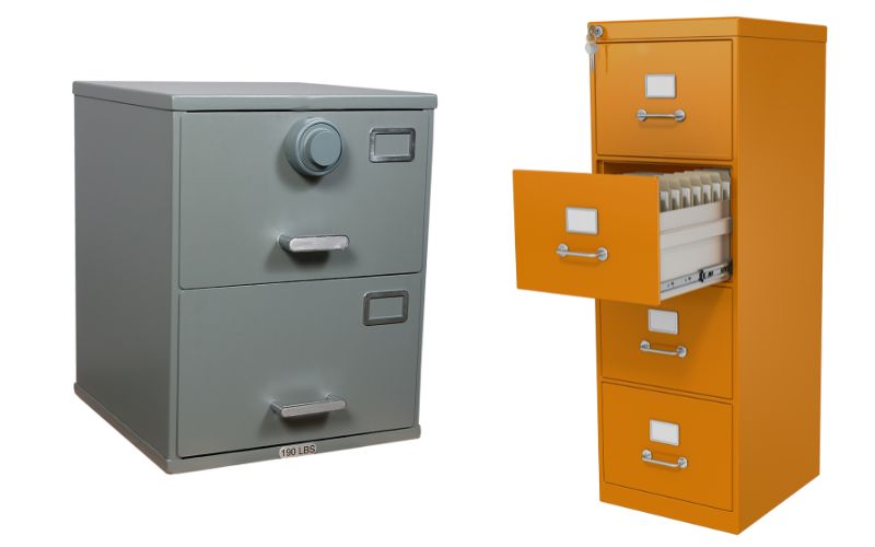 filing cabinets with safe locking