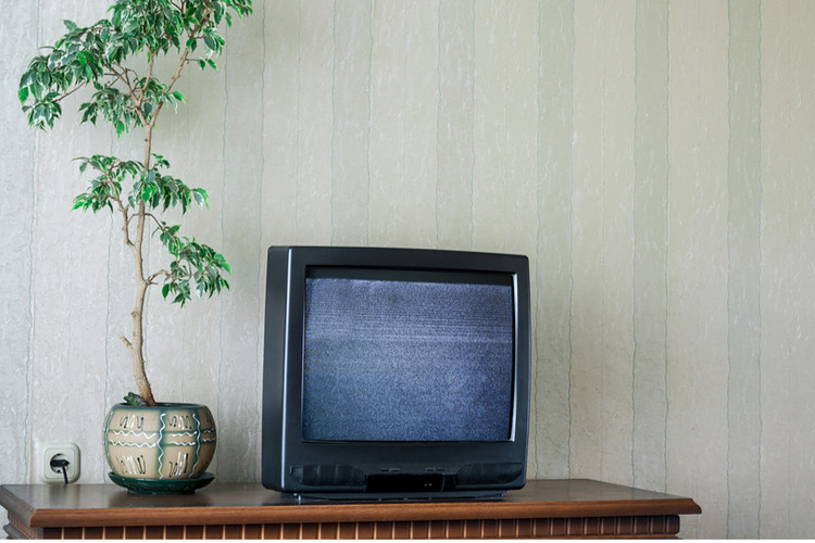 Old Desk as a TV Stand