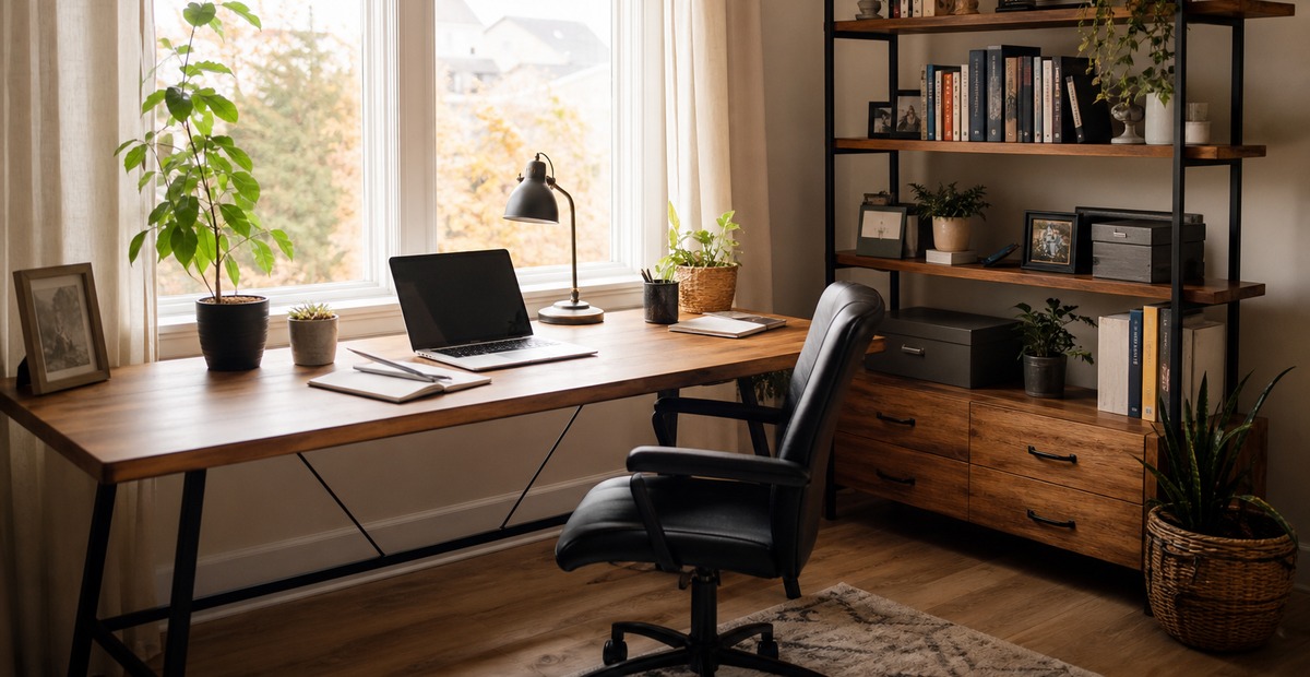 Home Office Ideas by the Window That Feel Real and Cozy
