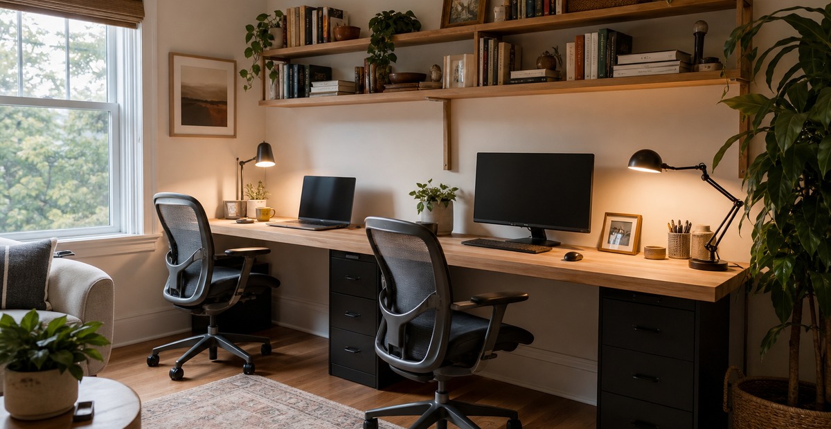 Small Home Office Ideas for Two That Actually Look Good Together
