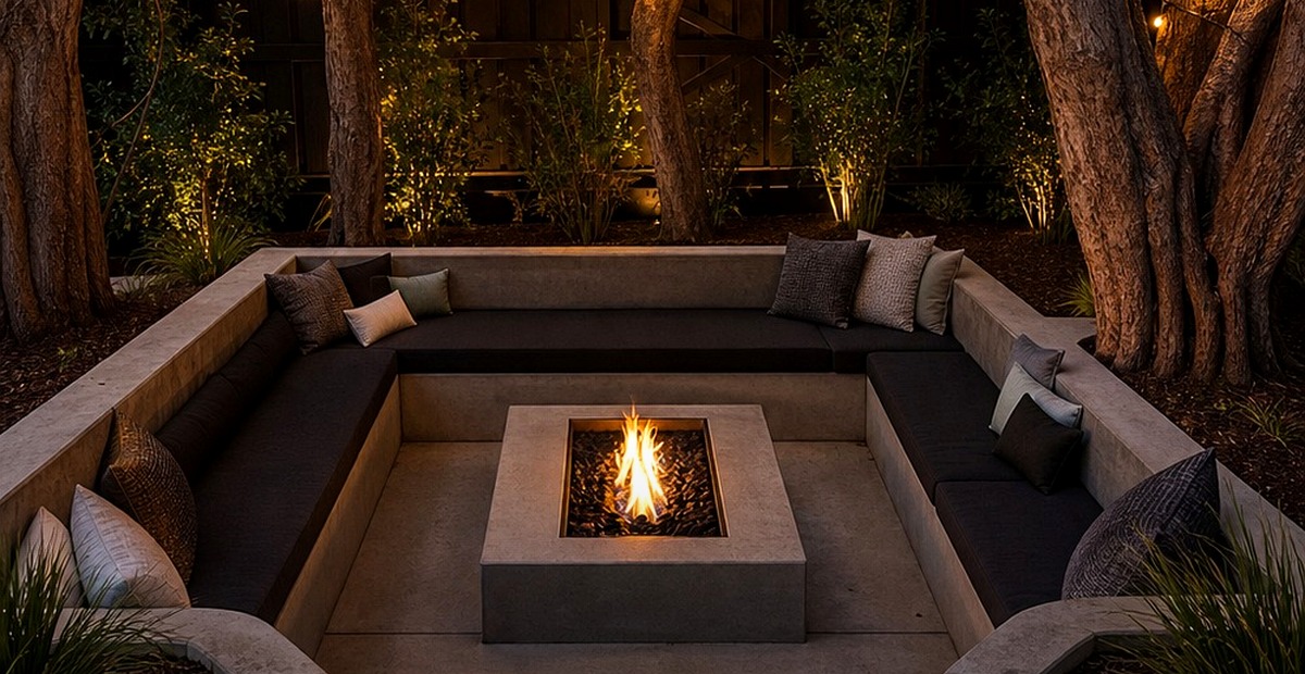 35 Modern Backyard Fire Pit Ideas That Make the Patio Feel Finished