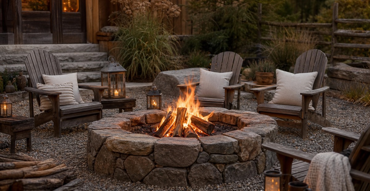 Rustic Backyard Fire Pit Ideas That Feel Warm Without Looking Messy