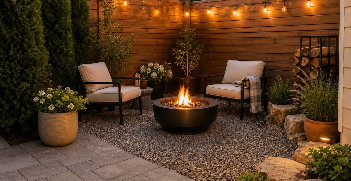 24 Fire Pit Ideas for a Corner Backyard That Make the Space Feel Planned