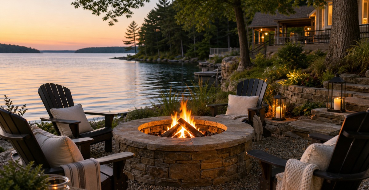 24 Lakeside Fire Pit Ideas That Make the Shoreline Feel Like the Best Seat Outside