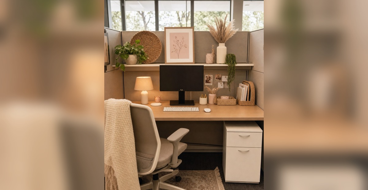 Girly Cubicle Decor Ideas That Still Feel Work-Friendly