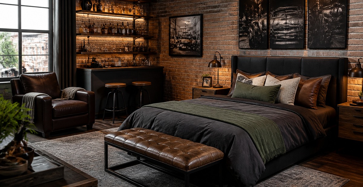 Modern Man Cave Bedroom Ideas That Still Feel Like a Real Bedroom