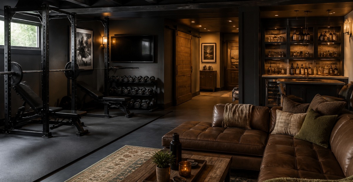 Man Cave Gym Basement Ideas That Feel Like a Real Hangout