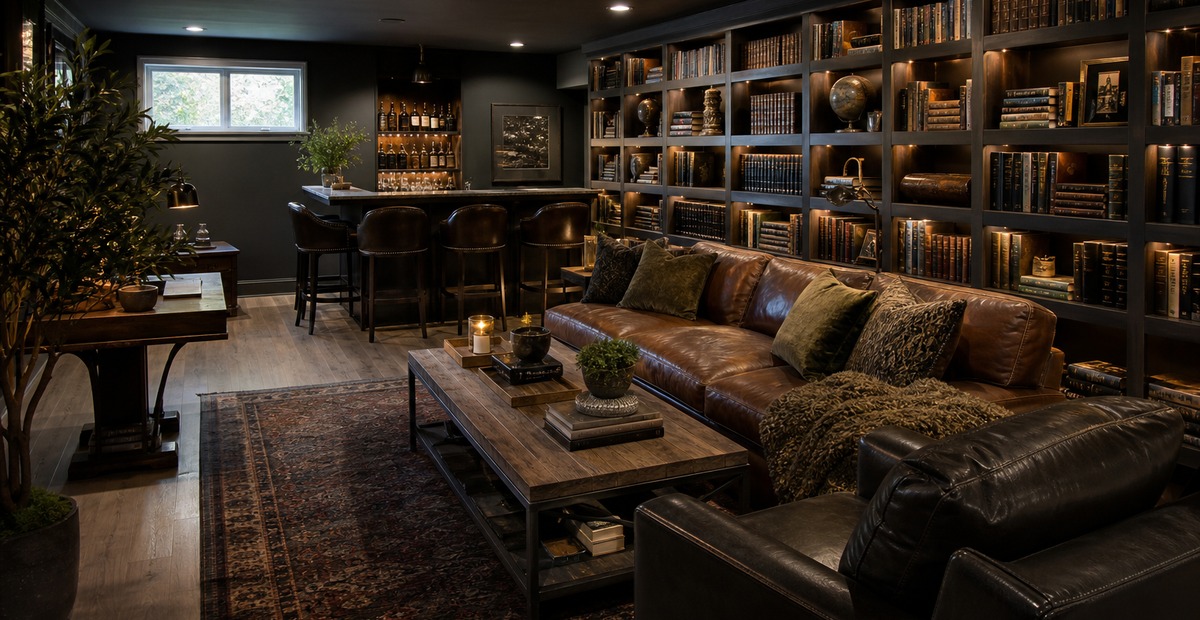 Man Cave Library Ideas for a Cozy Reading Escape