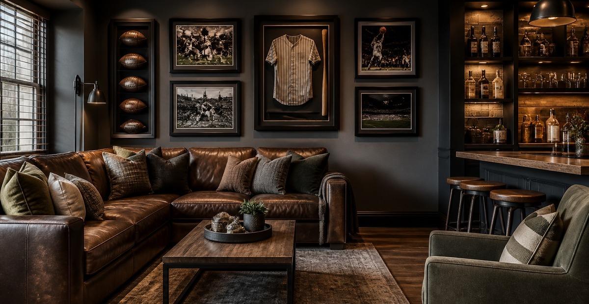 Man Cave Sports Room Ideas That Feel Like a Real Game-Day Hangout