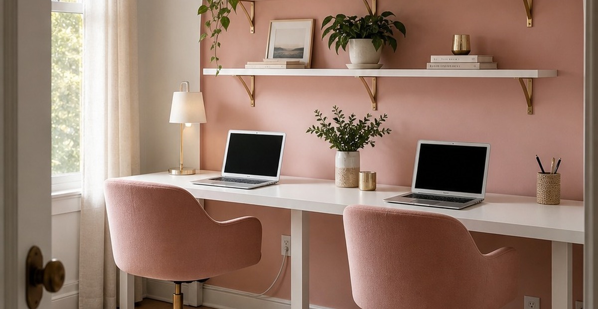 Pink and White Home Office Ideas That Feel Pretty Without Looking Plain