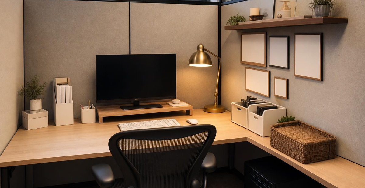 Small Cubicle Decor Ideas That Make a Tiny Workspace Feel Better
