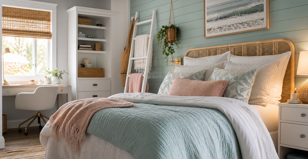 21 Teen Girl Bedroom Coastal Ideas That Feel Soft, Bright, and Not Too Theme-y