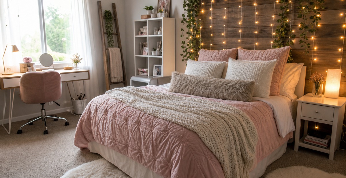 21 Teen Girl Bedroom Fairy Lights Ideas That Feel Soft, Cozy, and Actually Livable