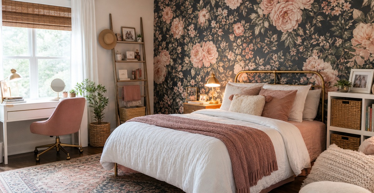 21 Teen Girl Bedroom Floral Ideas That Feel Soft Without Looking Too Theme-y