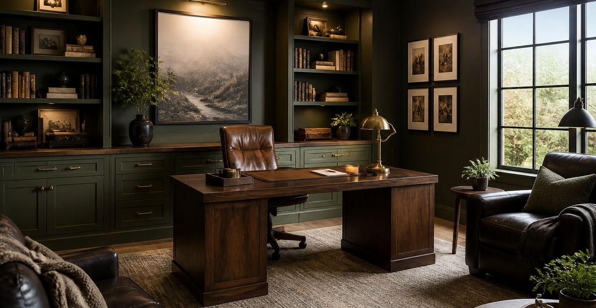 22+ Earthy Home Office Ideas That Feel Warm & Natural