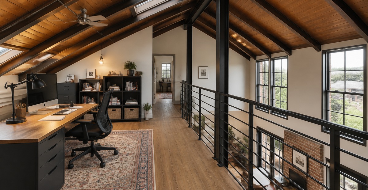 24 Loft Home Office Ideas That Make the Upper Level Work Harder