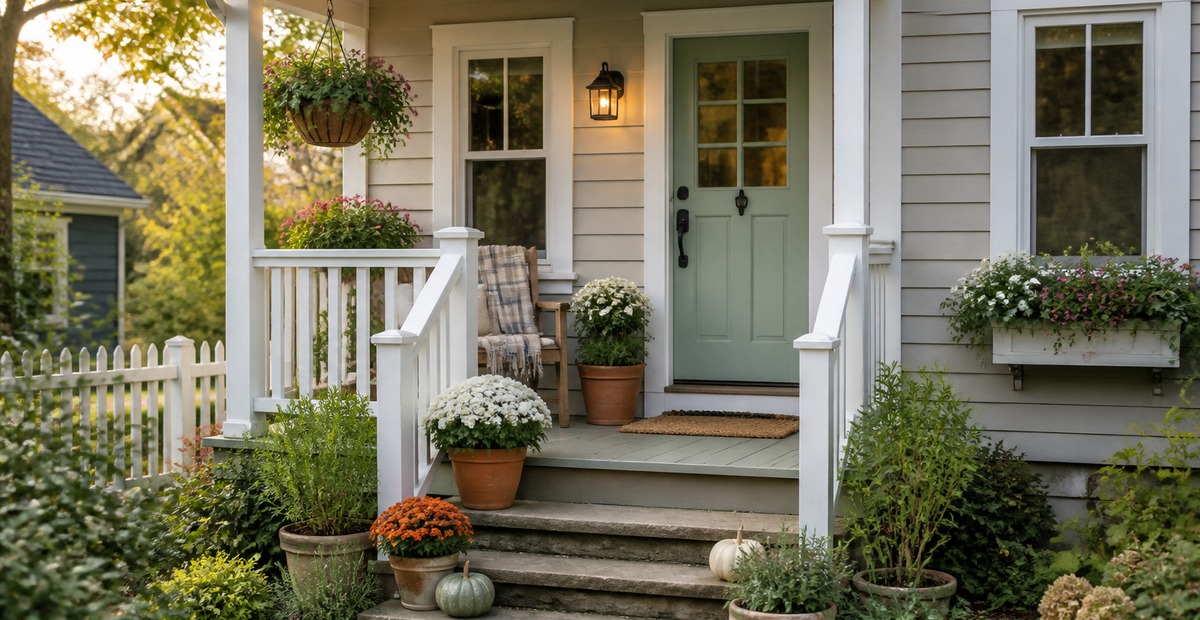 24 Small Cottage Front Porch Ideas That Make a Tiny Entry Feel Special